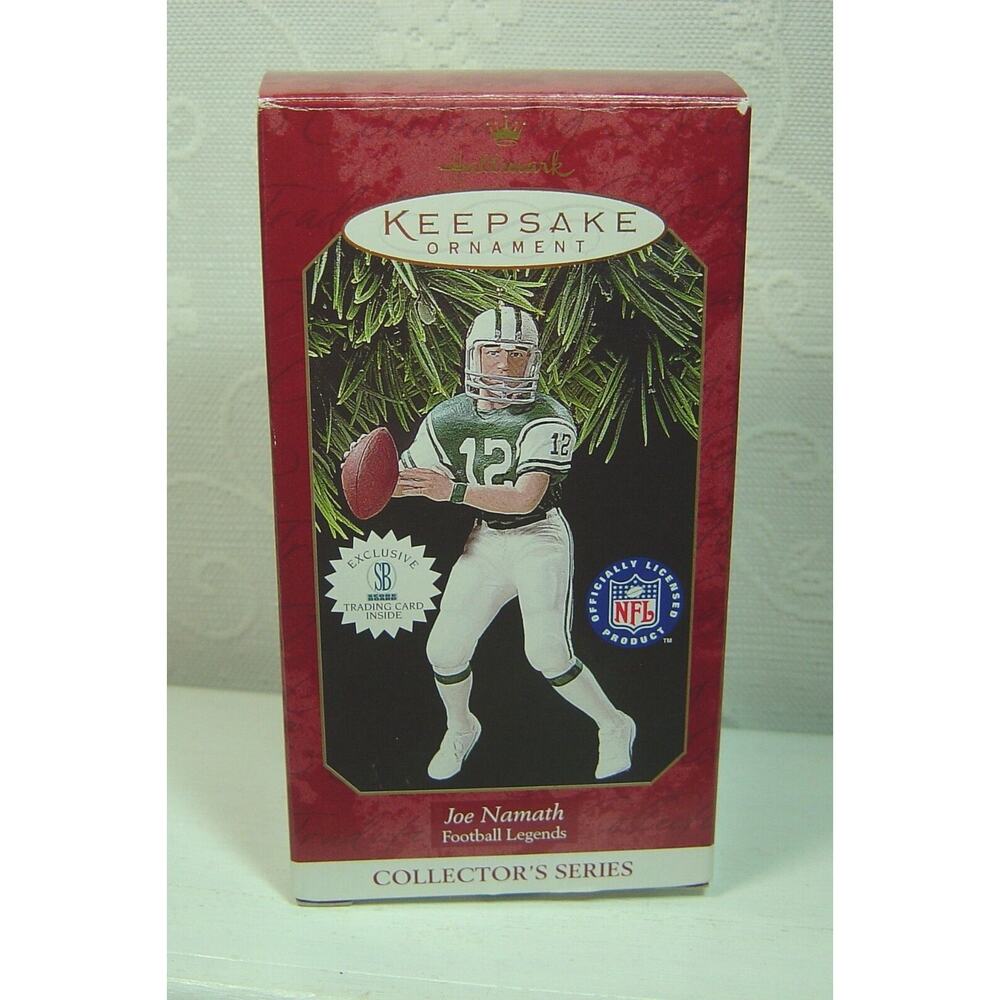 HALLMARK ORNAMENT JOE NAMATH #3 IN FOOTBALL LEGENDS SERIES--1997 - Picture 3 of 4
